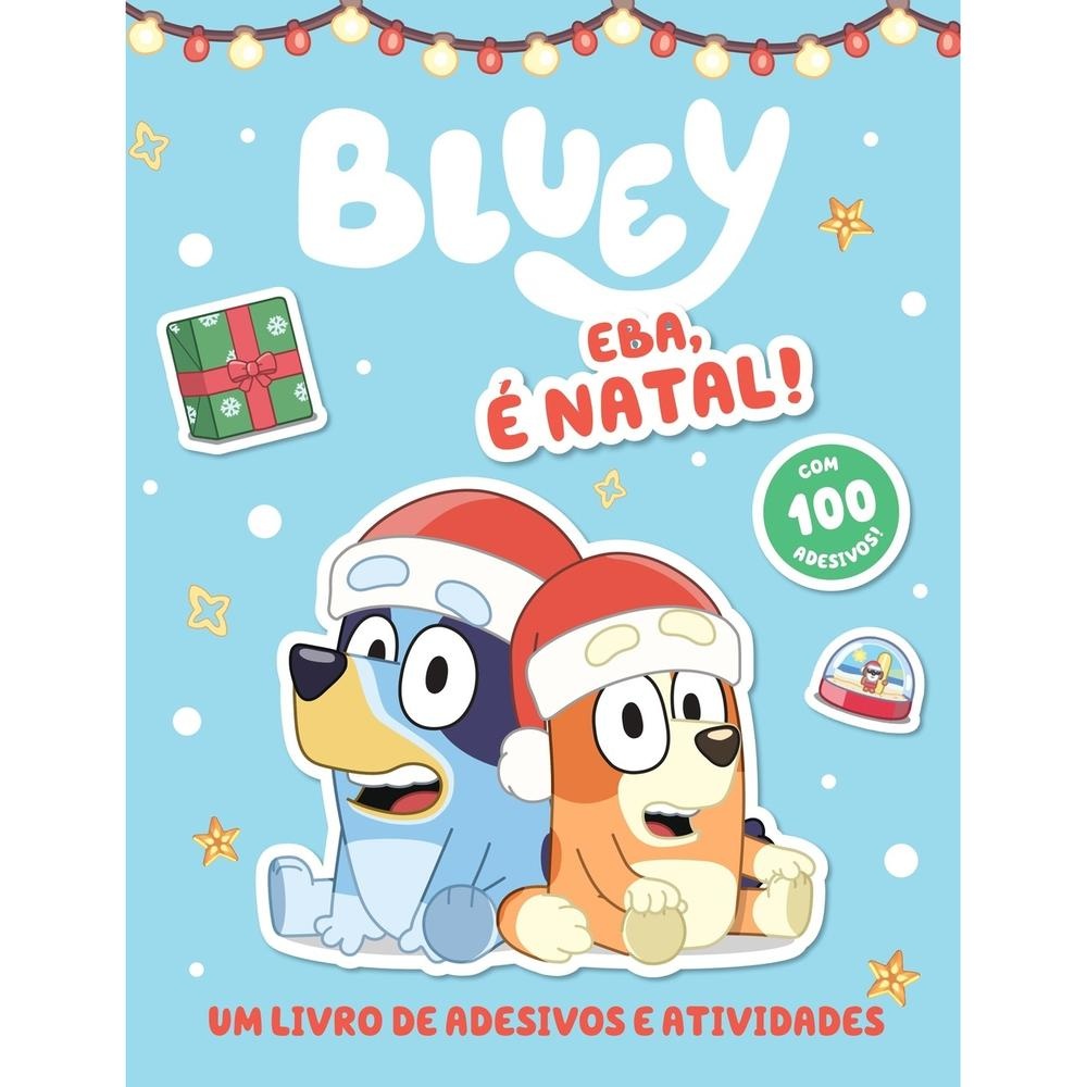 Bluey Livro de Adesivos e Atividades - Eba, é Natal! - Books & Magazines