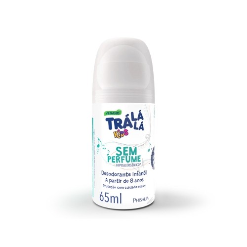 DESODORANTE TRA LA LA KIDS ROLL-ON 65ML SEM PERFUME