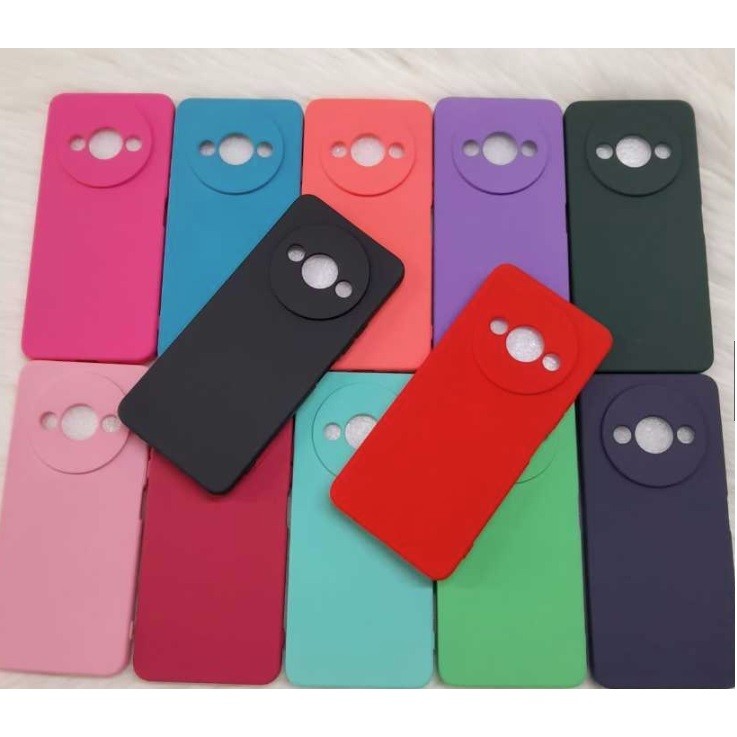 Capinha Case Capa Xiaomi Redmi A3 Silicone Aveludada Proteção de Câmera Colorida Premium