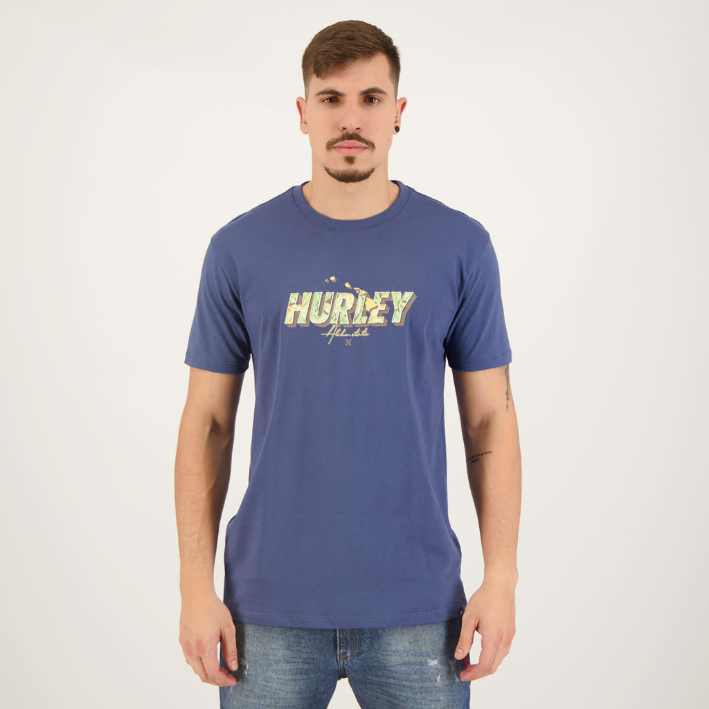 Camiseta Hurley Aloha Marinho em Oferta na Shopee