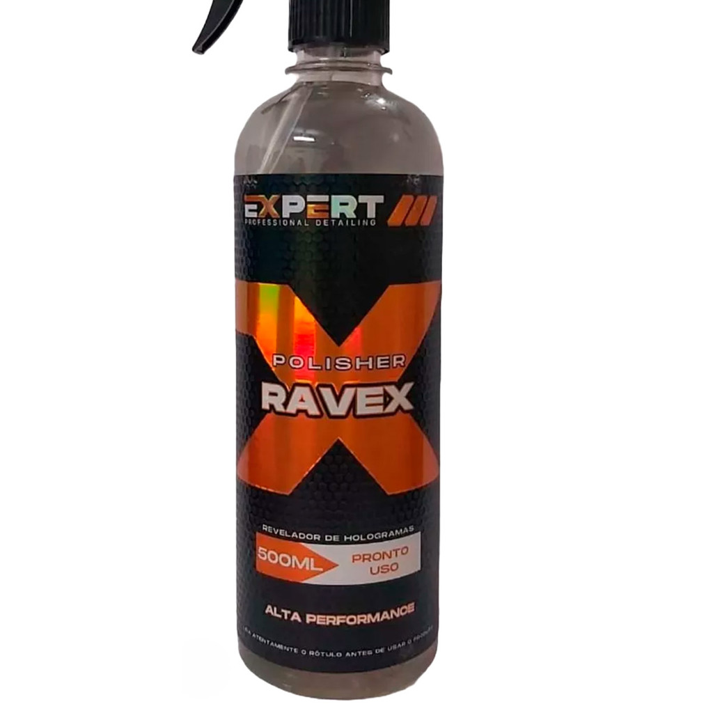 Detalhes do Polisher Ravex - Revelador de Holograma Marcas Defeitos Pintura 500ml - Expert