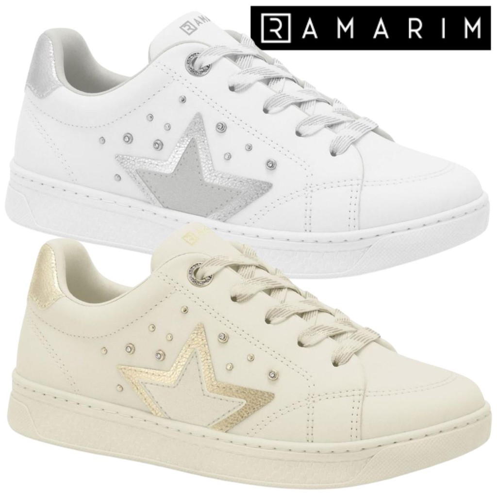 Tênis Feminino Ramarim Detalhe Estrela Brilhante Pop Star Original Conforto em Oferta na Shopee