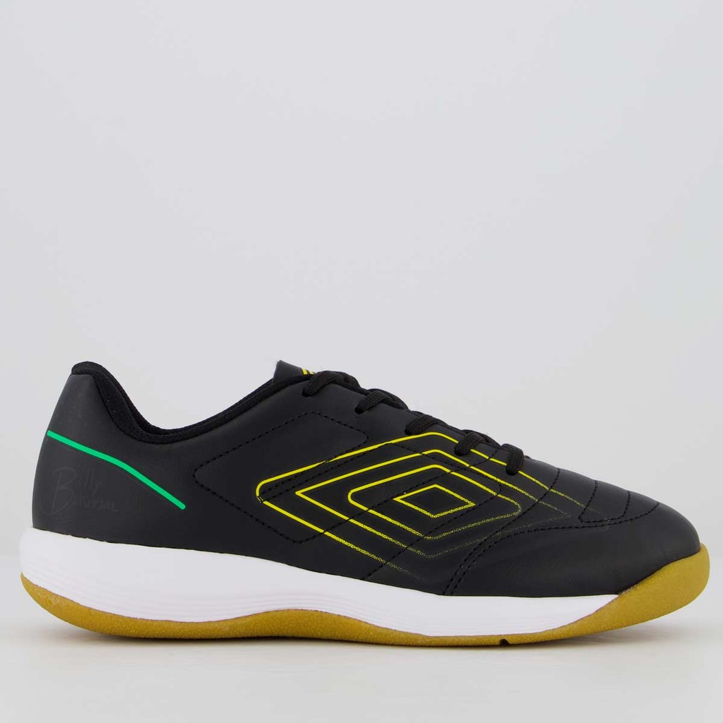 Chuteira Umbro Br Futsal Futsal Juvenil Preta e Amarela - Sports & Outdoors
