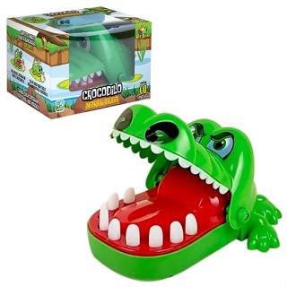 Jogo Crocodilo Morde Dedo Dentista Aperta Dente Desafio Criança Jacaré