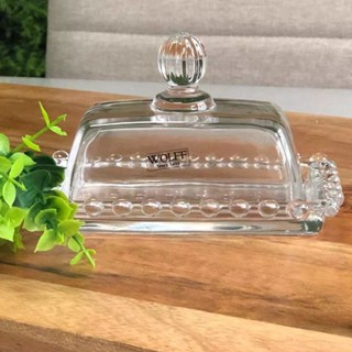 Manteigueira Pearl em Cristal 14x9x8cm - Wolff