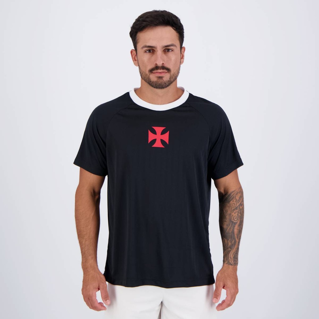 Camisa Vasco Surdir Preta em Oferta na Shopee