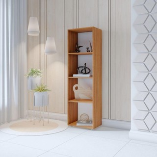 Estante Com 04 Nichos Calum freijó em Oferta na Shopee