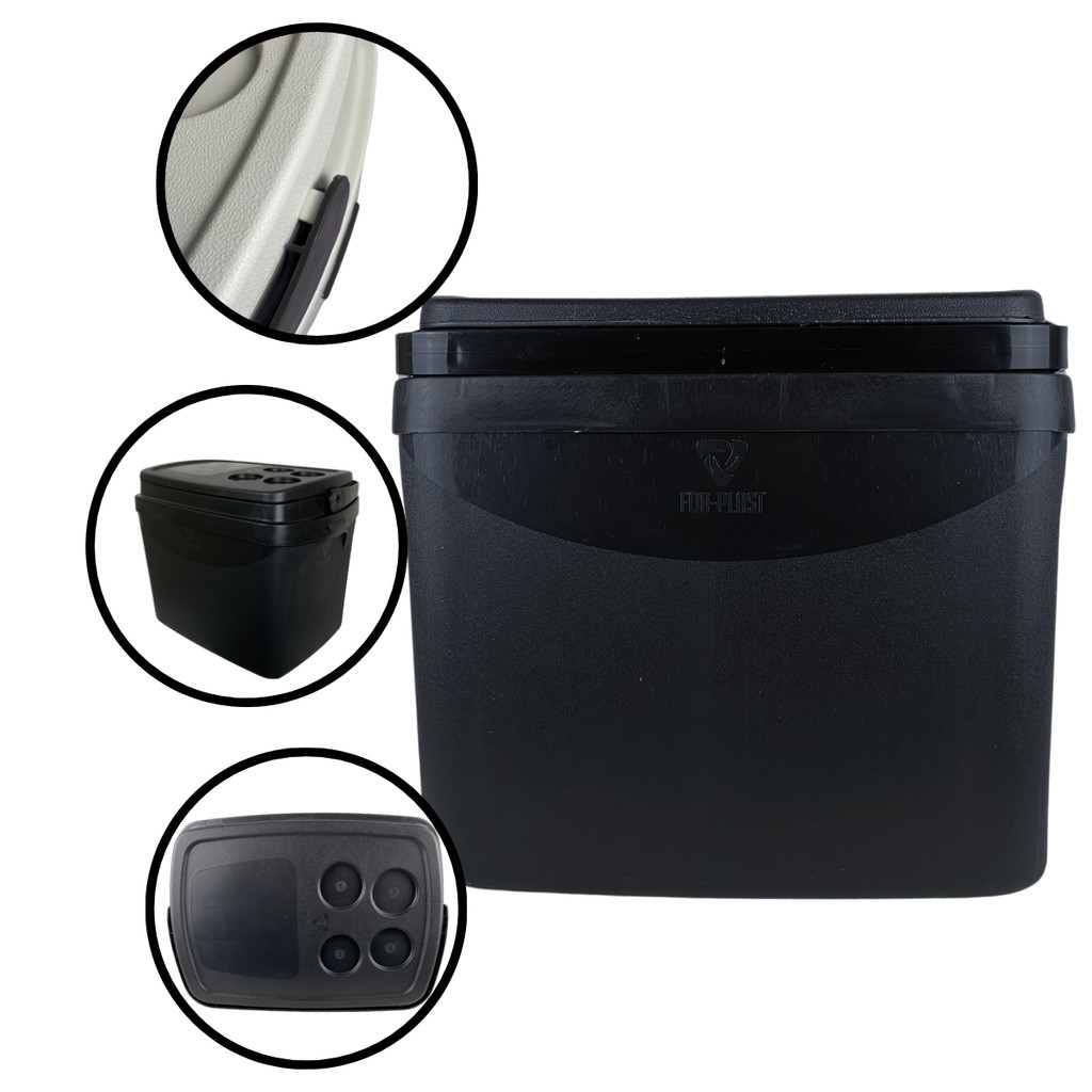 Caixa Térmica Cooler Preta Para Bebidas Carnes Drinks Gelo 34 Litros Com Alça Porta Copo em Oferta na Shopee