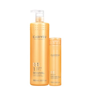 Kit Cadiveu Professional Nutri Glow Shampoo G e Condicionador P (2 produtos) em Oferta na Shopee