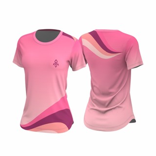 Camiseta Feminina Dry RCKT41 Rosa Curvas Uv50, Promoção!! em Oferta na Shopee