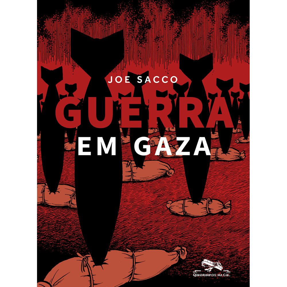 Capa do livro Livro - Guerra em Gaza - por Joe Sacco - Editora Quadrinhos na Cia