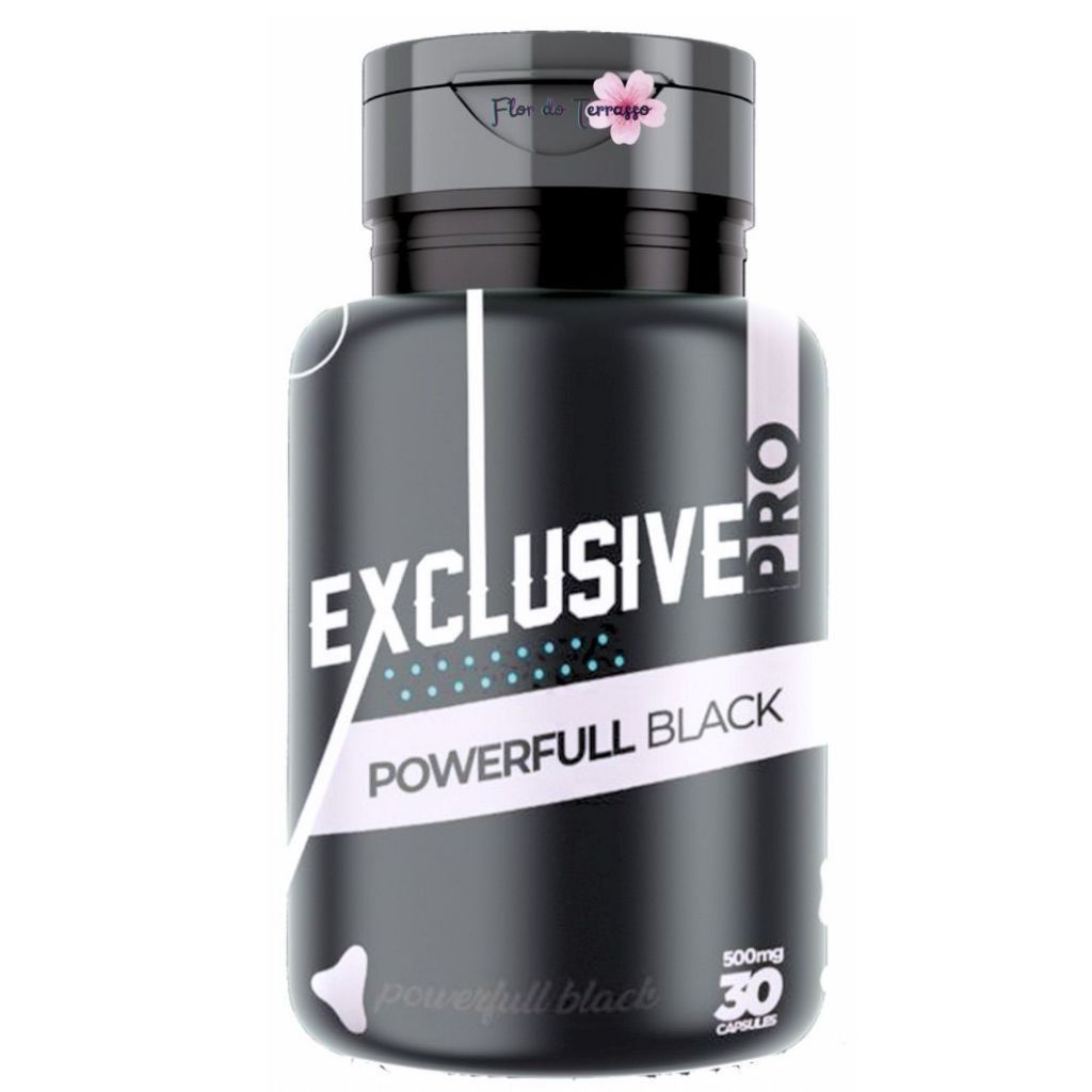 Suplemento Alimentar- ExclusivePro - 1 Pote com 30 Capsulas Black- Com Nota