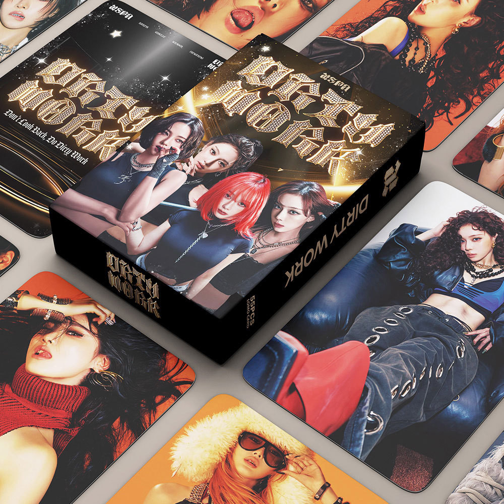 KPOP Cartões Fotográficos55pcs/box AESPA Cartão LOMO Para Trabalho Sujo