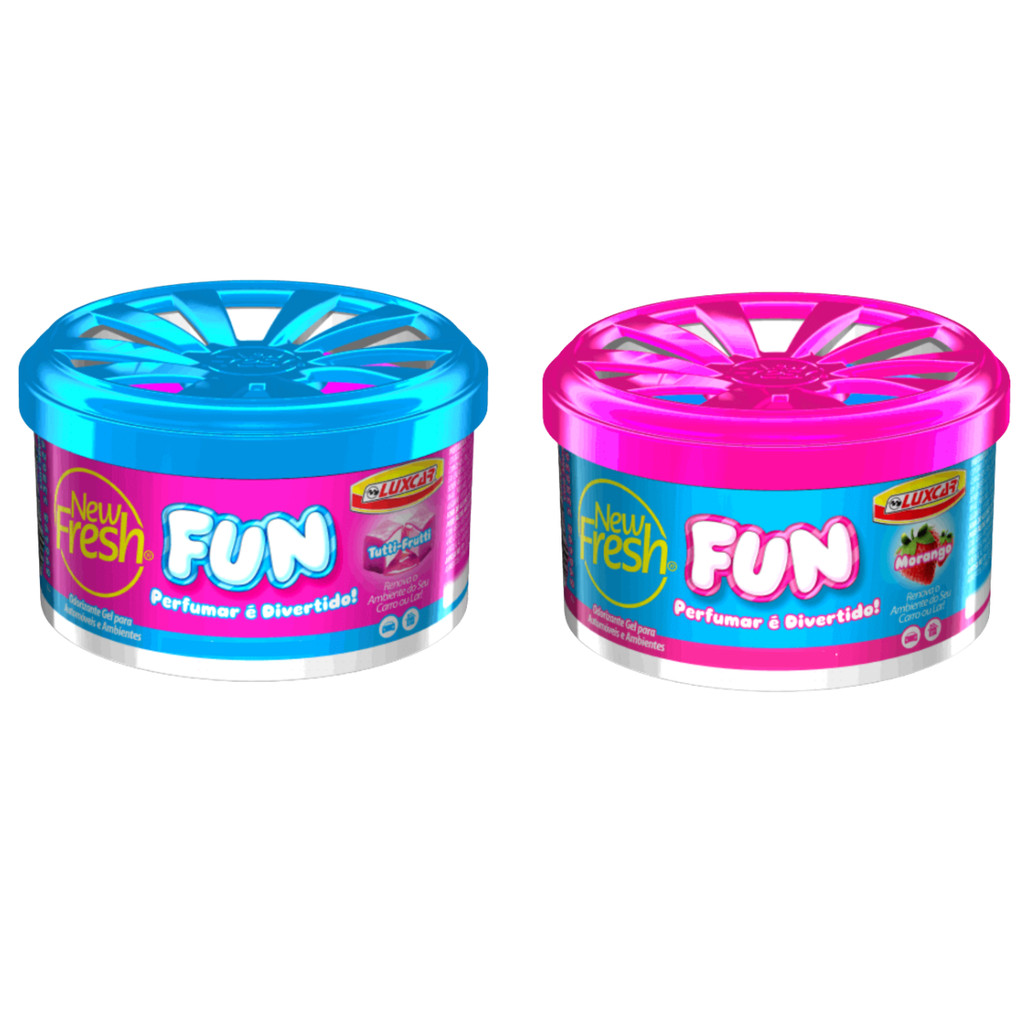 Luxcar Aromatizante New Fresh Gel Fun Perfuma o Carro com Aroma Agradável e por Longa Duração