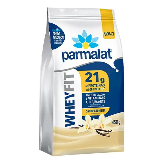 Parmalat Wheyfit Pó Whey Protein Sabor Baunilha Pacote 450g