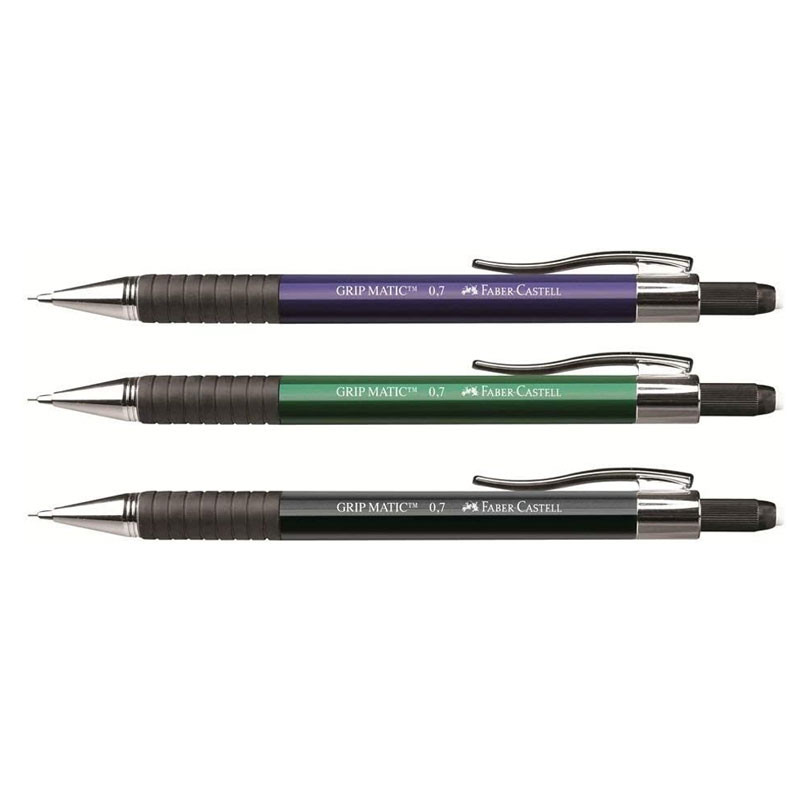 Lapiseira 0.7mm Grip Matic Metal SM/07GM com 1 unidade Faber-Castell - Stationery