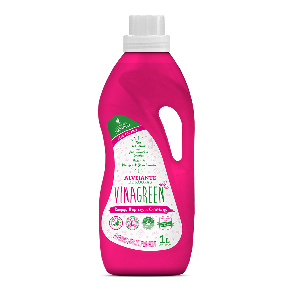 Vinagreen Alvejante de Roupas Natural 1 Litro em Oferta na Shopee