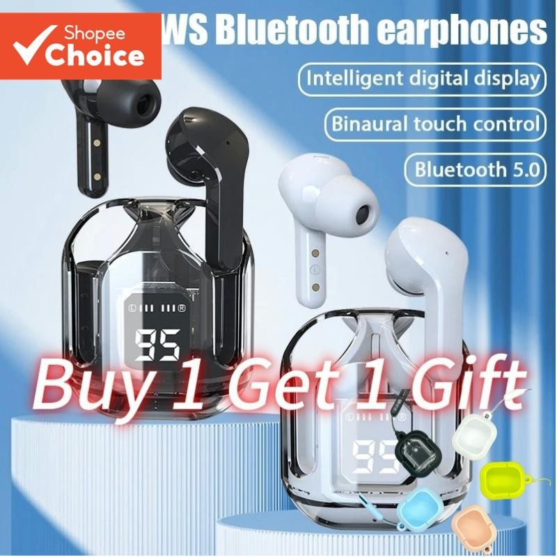 Compre 1 E Ganhe 1 Presente À Prova De Som Air31 TWS Fone De Ouvido Sem Fio Bluetooth Fones Com Controle De Toque HiFi 9