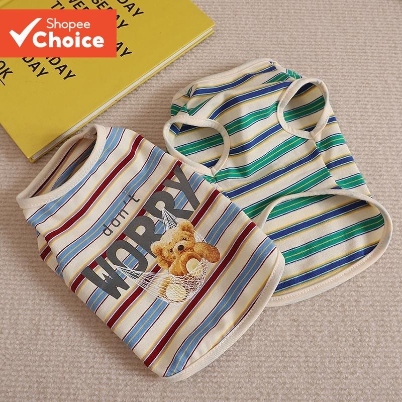 Roupas Para Cães De Estimação Swing Bear Pet Dogs Gatos Fêmeas E Machos Shitzu Terno Cats Colete Respirável Seção Fina