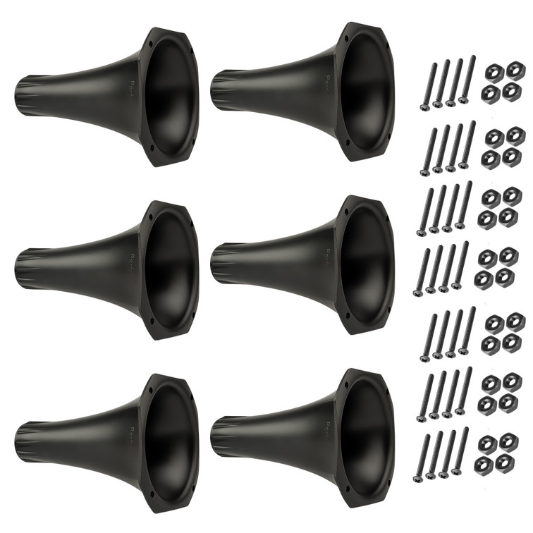 Kit 6 Corneta LC 14-25 Som Automotivo Redondo Com Parafusos