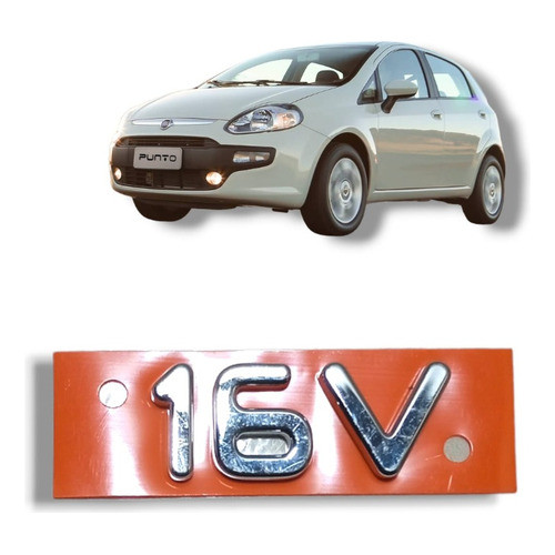 Emblema 16v Tampa Porta Malas Fiat Punto 2013-2017 Original