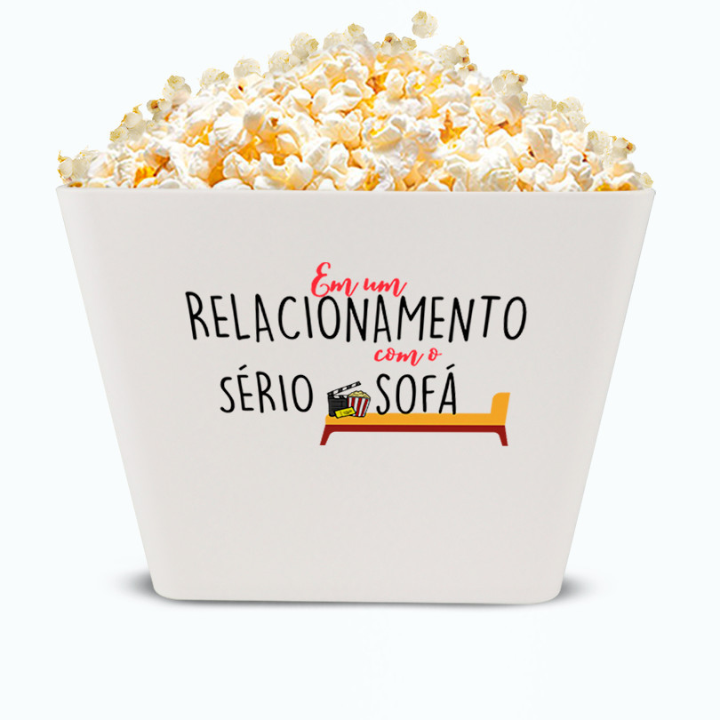 Balde De Pipoca ECO Relacionamento Sério com o Sofá 5L em Oferta na Shopee