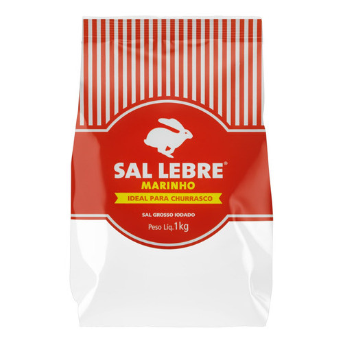 Sal Marinho Grosso Lebre Em Pacote Sem Glúten 1 Kg em Oferta na Shopee