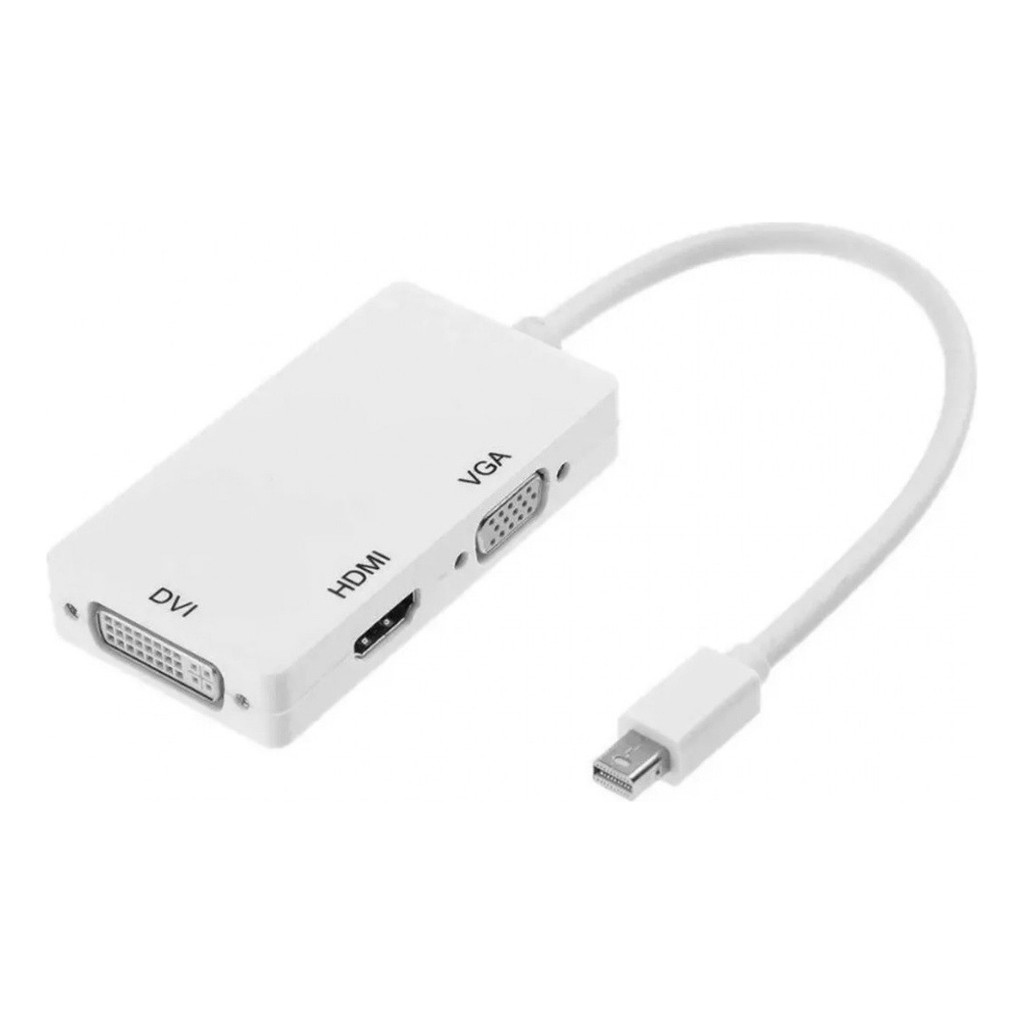 Cabo Adaptador 3x1 Mini Displayport Para Hdmi/dvi/vga