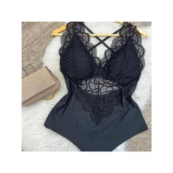 Body Rendado Luxo Decote Plus Size / ALÇA REGULAVÉL / RENDA PLUS SIZE