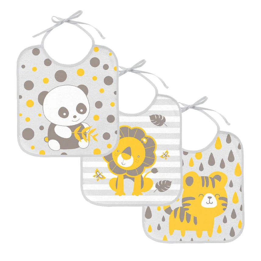 Kit Babador Bublim Incomfral Felpudo Floresta  - 3 Peças em Oferta na Shopee