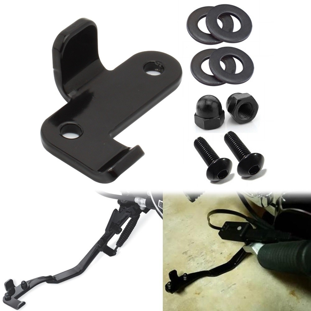 Motocicleta Footpeg Pé Pedal Suporte Kickstand Extensão Para Harley Sportster 07-Up 48 XL1200X XL1200N Ferro 883 XL883N 