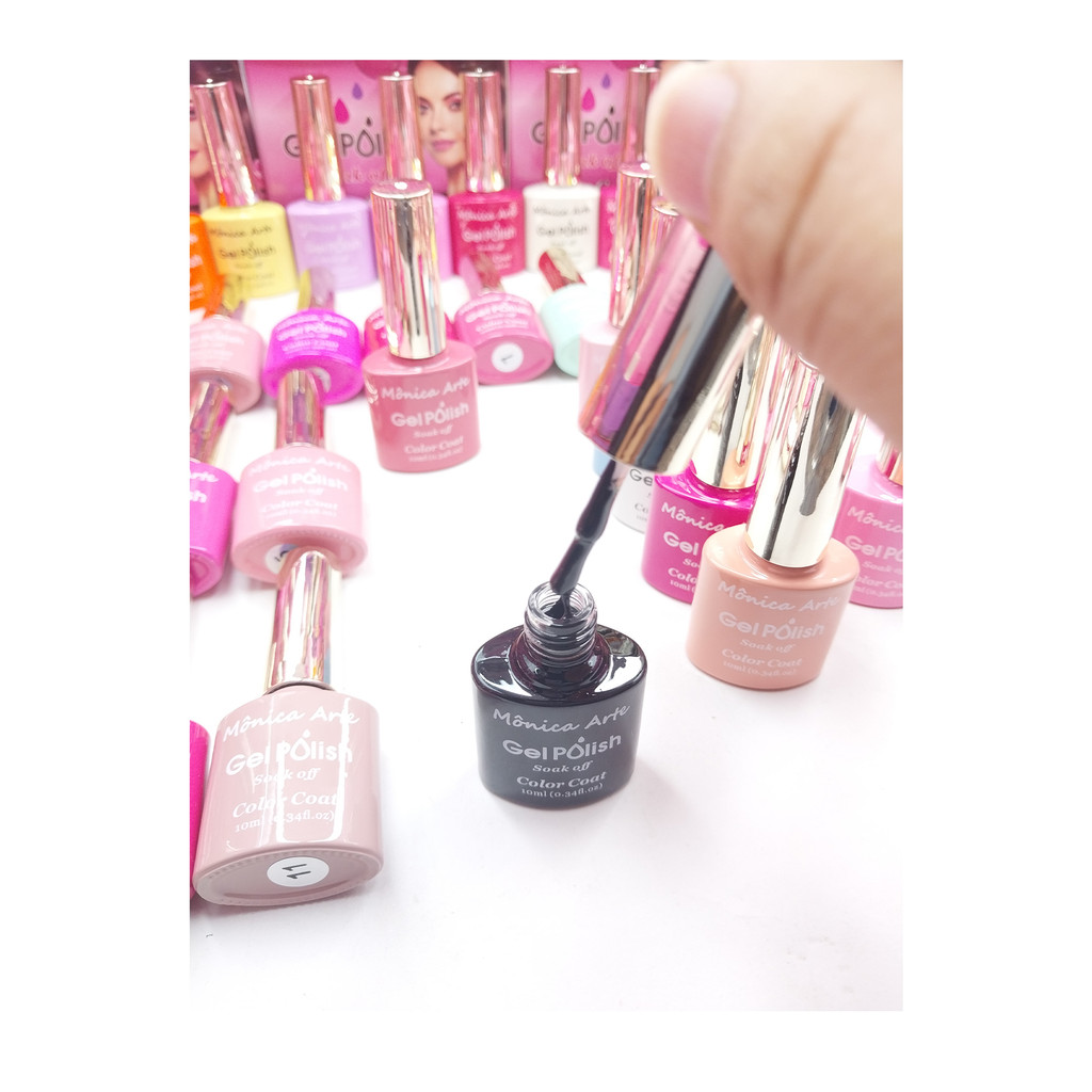 Kit C/6 Esmaltes Em Gel Neon Pastel Vermelho Nude - Grupo 1,Grupo 2,Grupo 3 em Oferta na Shopee