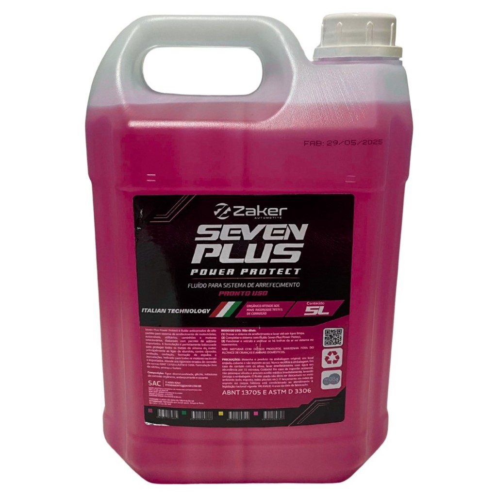 Aditivo Para Radiador Pronto Uso Rosa Original Zaker 5L em Oferta na Shopee