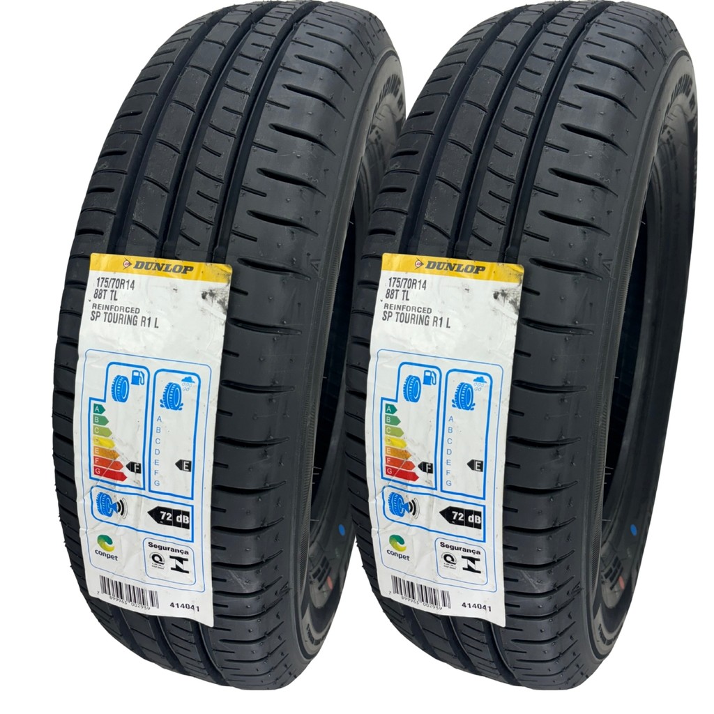 Kit 2 Pneus Dunlop 175/70R14 88T SP Touring R1 Gol Palio Voyage Siena Corsa Fiesta em Oferta na Shopee