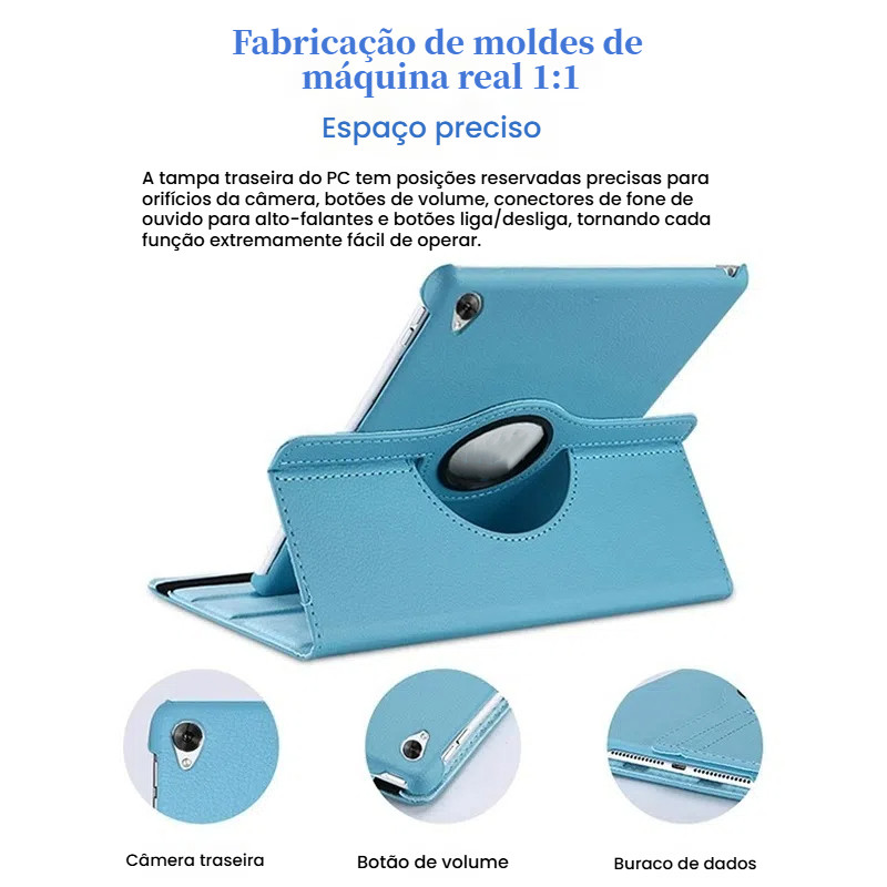 Capa Giratória 360° para Samsung Tablet A11/A9 Plus 11 polegadas Antichoque e Suporte Ajustável — imagem 2 de 2