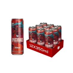 Pack Energético Pichau Original, 350ml, Com Acucar, Com 12 unidades