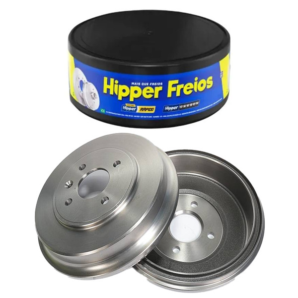 Par Tambor de Freio Traseiro SPIN 2012 a 2025 Hipper Freios em Oferta na Shopee