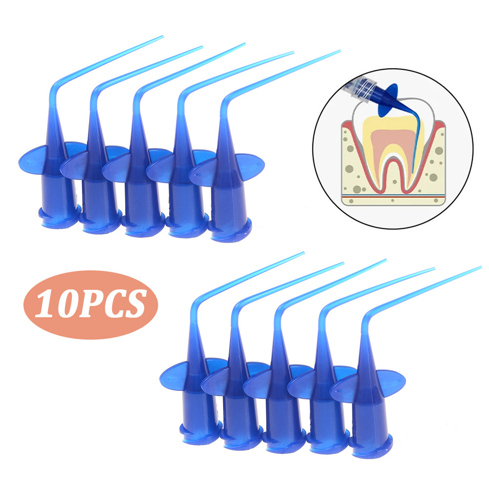 10pcs Aplicador De Ponta Descartável De Irrigação Consumível 0.25mm