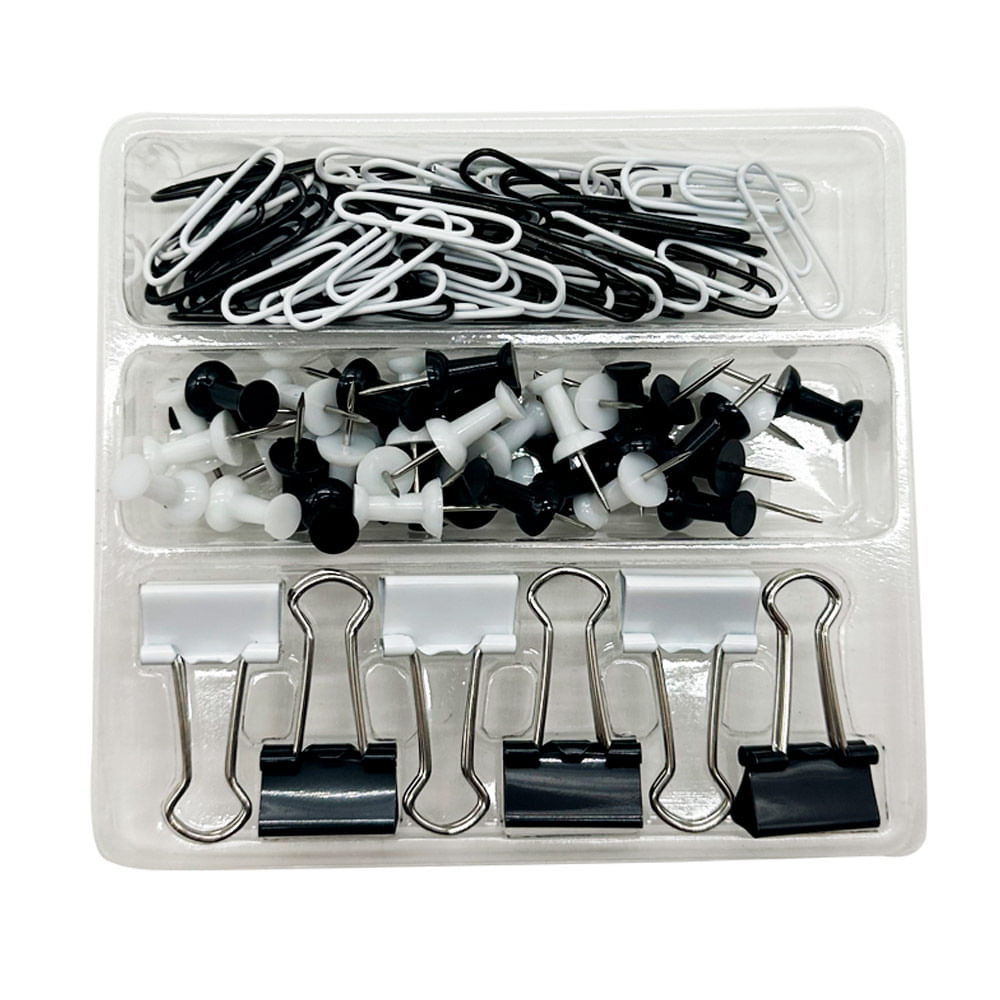 Kit Clips Office 106 unidades CV244907 Loffice Sortido - Stationery