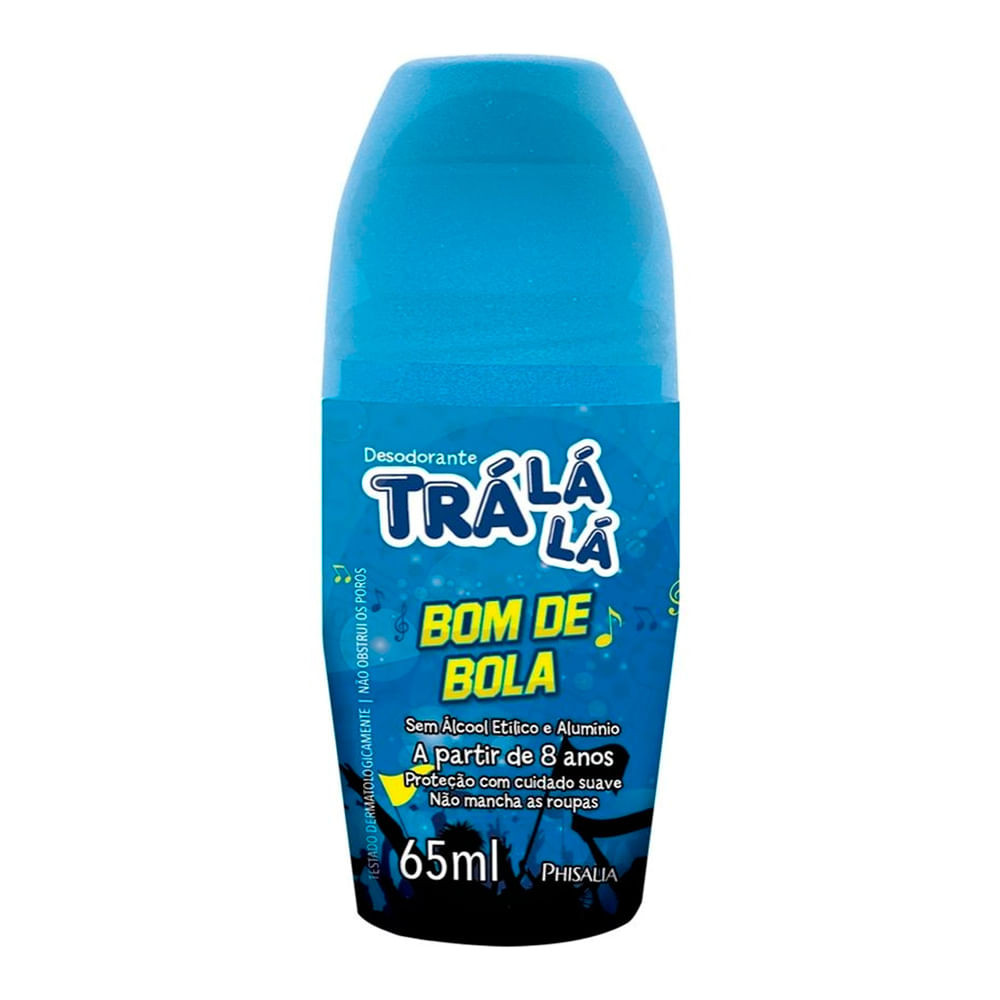 Desodorante Infantil Trá Lá Lá Bom de Bola Roll-on 65ml - Beauty