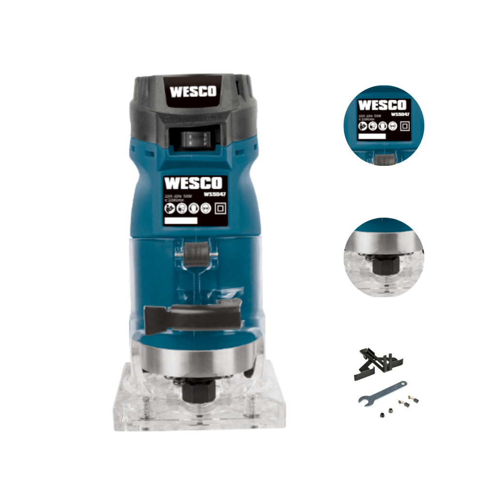 Tupia 220V Laminadora 6 Mm 500w Com 2 Pinças Ws5047 Wesco