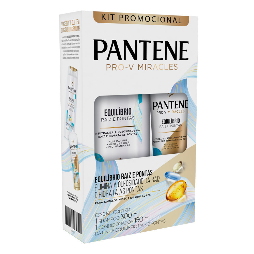Shampoo Pantene Pro-V Miracles Equilíbrio 300ml + Condicionador 150ml - Beauty
