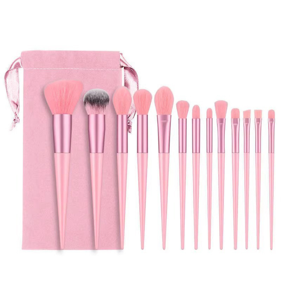 Kit 13 Pçs Pincéis De Maquiagem  Profissional Cor Aleatorio Pode Notar A Cor