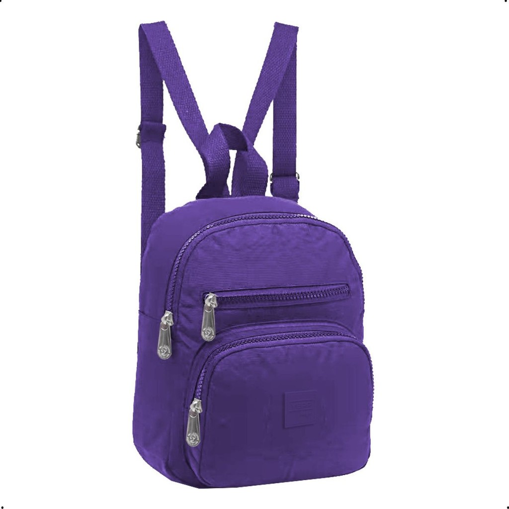 Mini Mochila Crinkle 10 – Compacta, Leve e Estilosa (25,5x19,5x8,5cm)