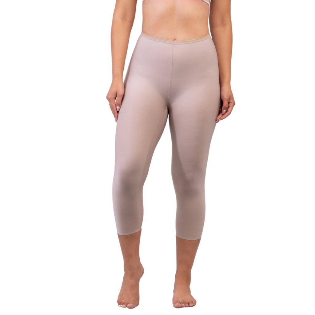 Calça Capri Segunda Pele Legging Meia Modeladora Sem Costura