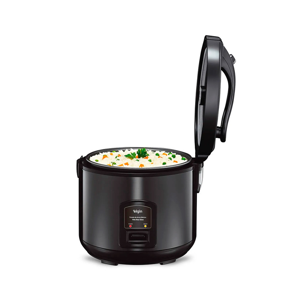 Panela de Arroz Elétrica Elgin Visio Rice Glass 10x 1,8 Litros 220v