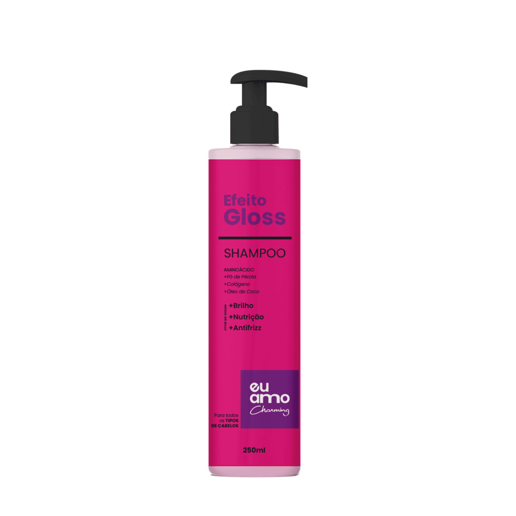 Shampoo Efeito Gloss Brilho Intenso Eu Amo Charming 250ML em Oferta na Shopee