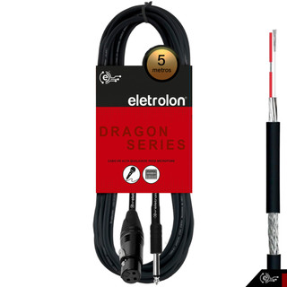 Cabo de Microfone P10 Mono Para XLR Femea Balanceado Caixa de Som Mesa Karaoke - Disponível em Vários Metros