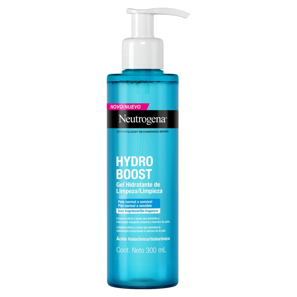 Gel Hidratante de Limpeza Neutrogena Hydro Boost 300ml em Oferta na Shopee