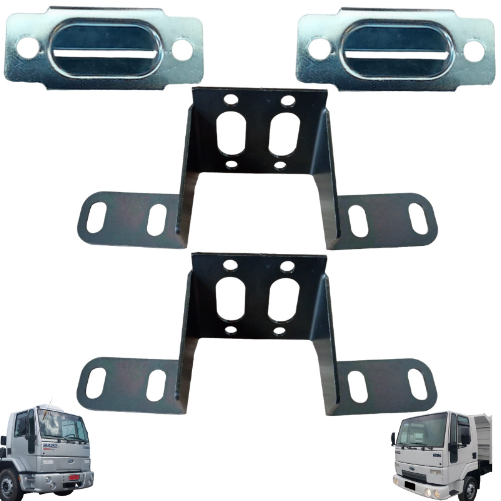 Kit Par Presilha Superior+suporte Capo Ford Cargo Até 2011